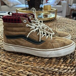 Vans Sk8-Hi MTE-1 Plaid Brown Red